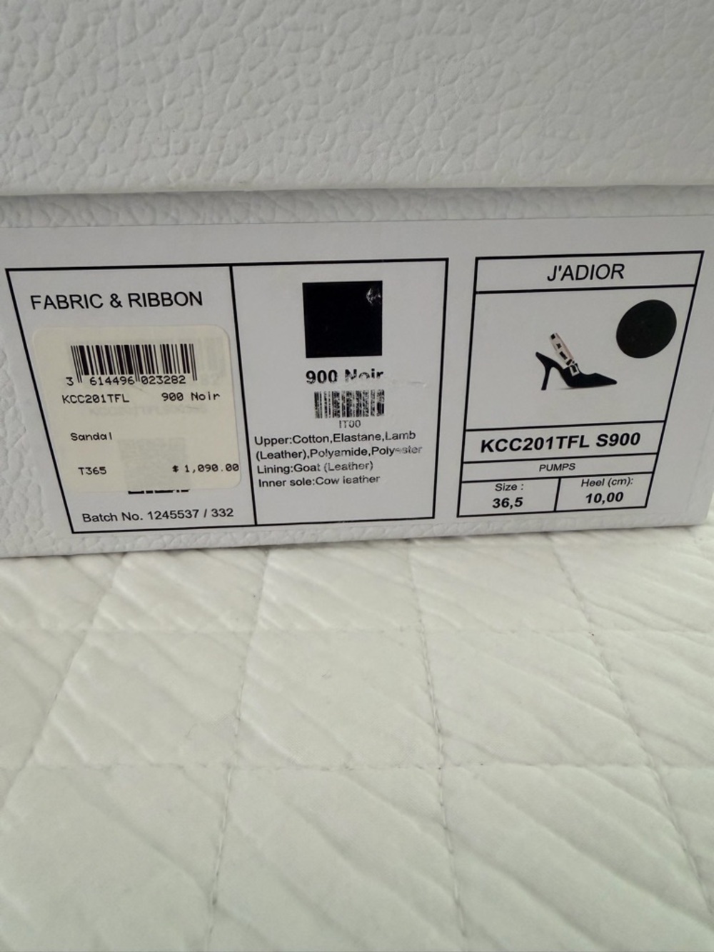 Dior Black J’Adior Slingback Pumps/Heels 10 cm heel, 36.5, BNIB - Picture 11 of 13